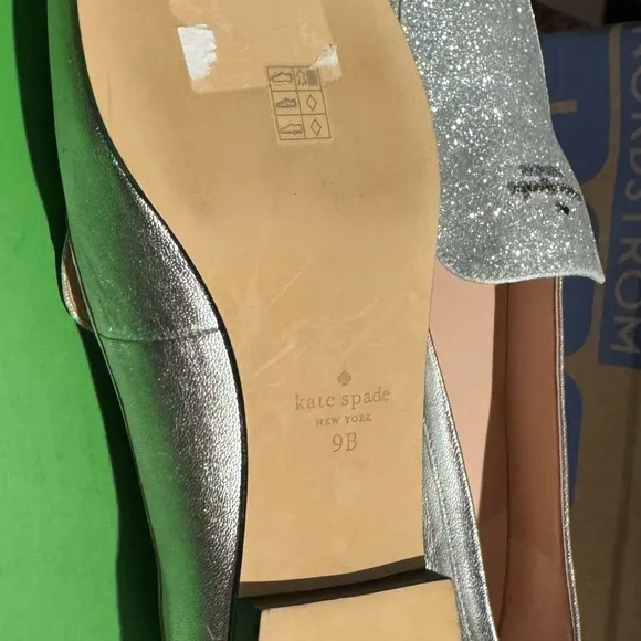 Kate Spade Silver Women's Loafers sz 10