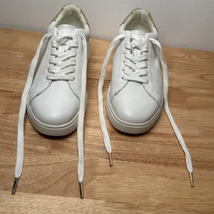 Kate Spade Womens Lift White Leather Lace Up Casual and Fashion Sneakers