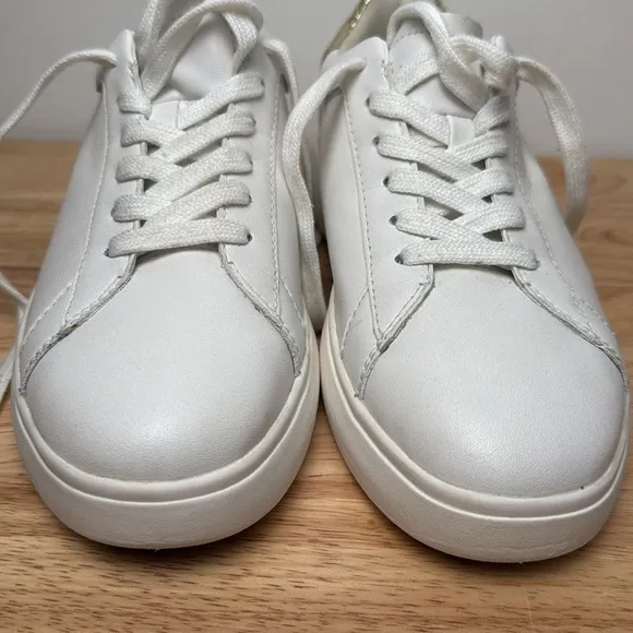 Kate Spade Womens Lift White Leather Lace Up Casual and Fashion Sneakers