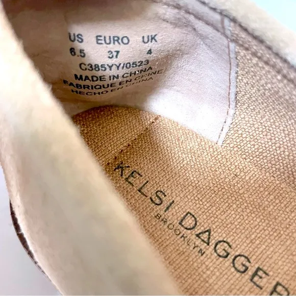Kelsi Dagger Brooklyn Lens Loafers Sz 6.5
