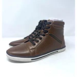 Kenneth Cole - All Crown Up Fashion Leather Sneakers Cognac Brown Men's 7.5 NEW