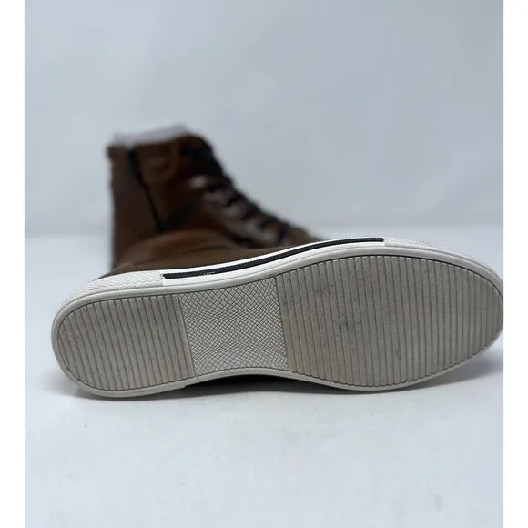 Kenneth Cole - All Crown Up Fashion Leather Sneakers Cognac Brown Men's 7.5 NEW