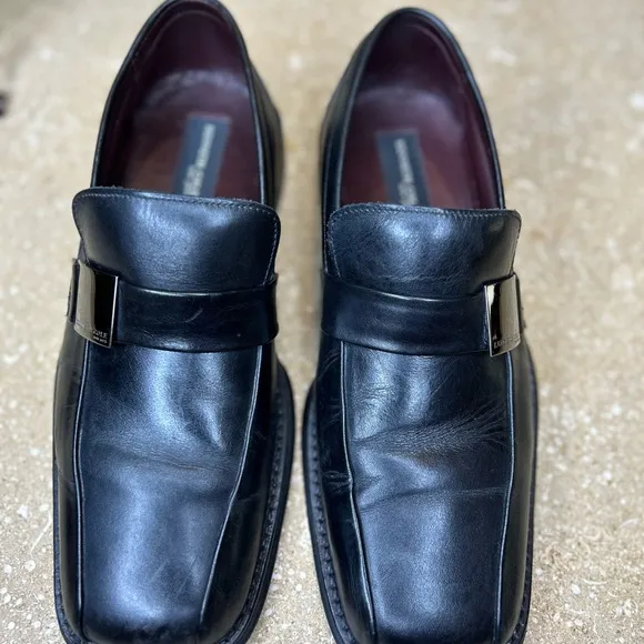 Kenneth Cole New York Men's Black Leather Loafers