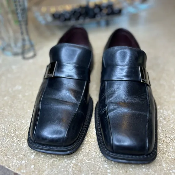 Kenneth Cole New York Men's Black Leather Loafers