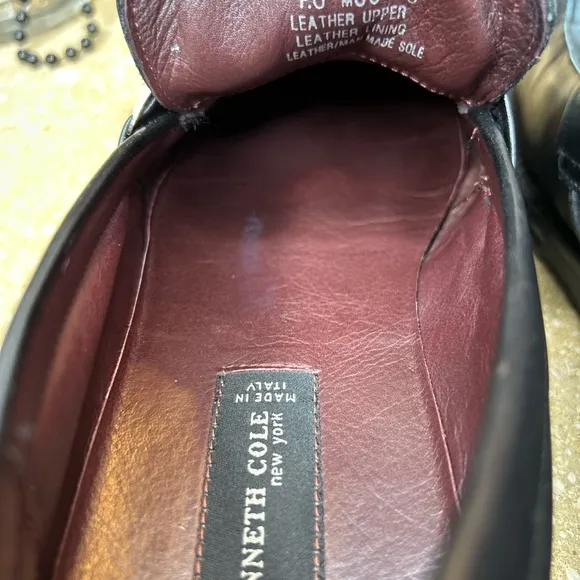 Kenneth Cole New York Men's Black Leather Loafers