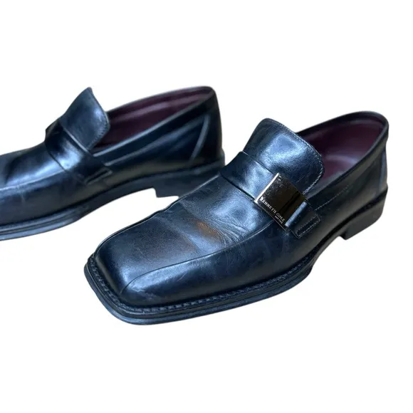 Kenneth Cole New York Men's Black Leather Loafers