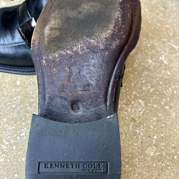 Kenneth Cole New York Men's Black Leather Loafers