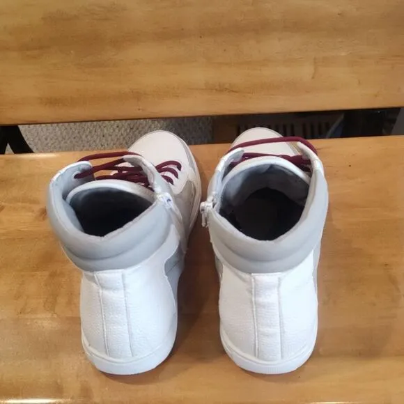 Kenneth Cole Reaction Sander fashion high top sneakers size 9 white and gray