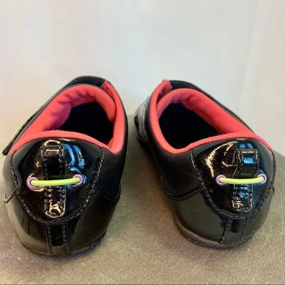 Lacoste Hook-and-loop fastener Sneakers black casual look Sz 9