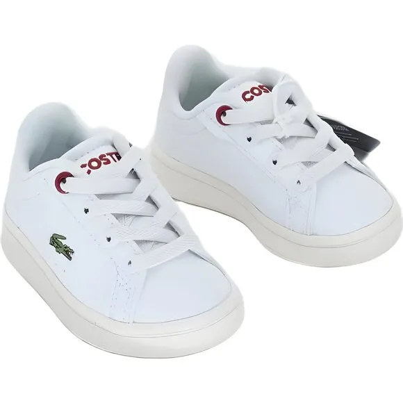 Lacoste Kids Carnaby Pro Sneakers White Green - Size 4 Baby