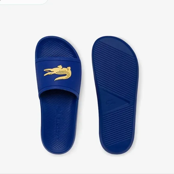 Lacoste size 13 Croco Synthetic Contrast Sole Slides - Lacoste size 13 - mens