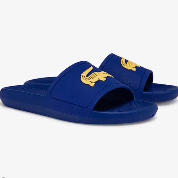 Lacoste size 13 Croco Synthetic Contrast Sole Slides - Lacoste size 13 - mens