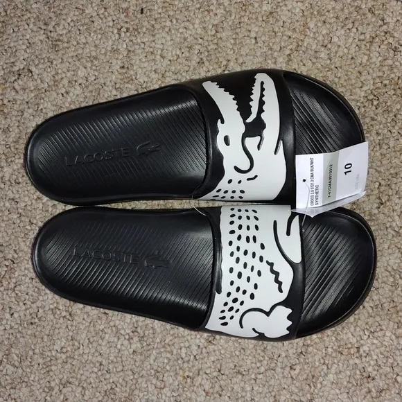 Lacoste slide size 10 men's