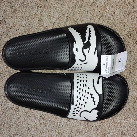 Lacoste slide size 10 men's