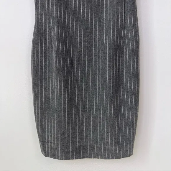 L’Agence Sloan Grey Pinstripe Sleeveless Mini Dress