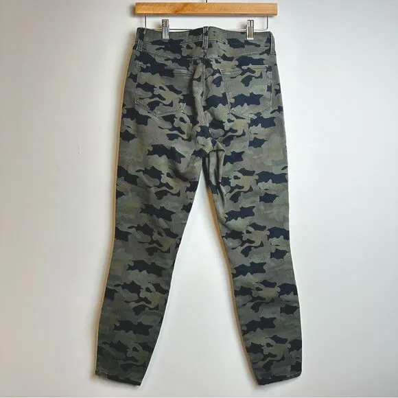 L’AGENCE The Margot High Rise Camo Gold Ankle Skinny Jean Luxury Designer