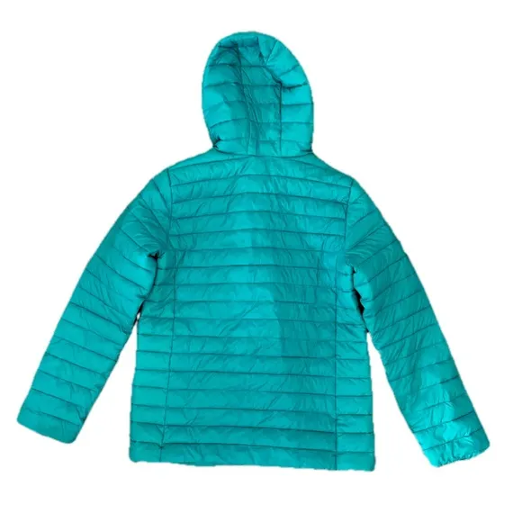 Lands' End Kids ThermoPlume Packable Hooded Puffer Jacket Size 8