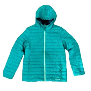 Lands' End Kids ThermoPlume Packable Hooded Puffer Jacket Size 8