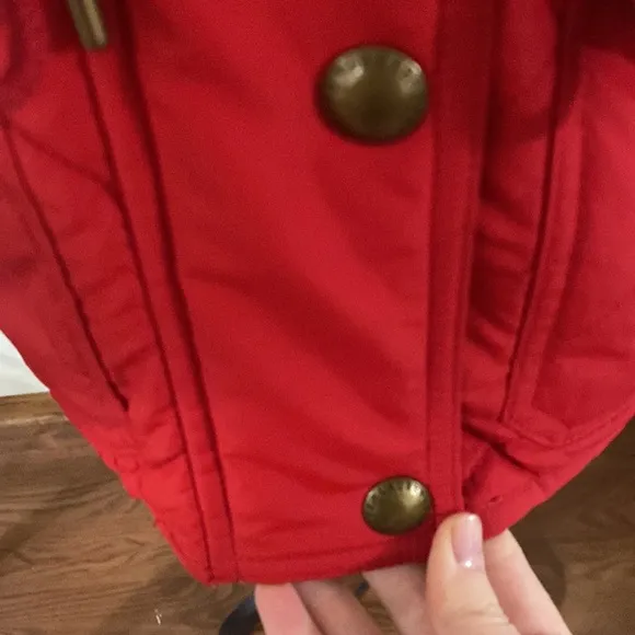 Lauren Ralph Lauren red quilted puffer vest, size Lp
