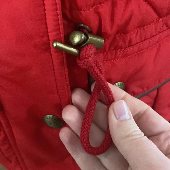 Lauren Ralph Lauren red quilted puffer vest, size Lp