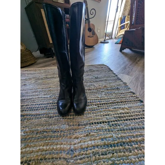 Lavorazione Artigiana Women's 7.5 Made In Italy Genuine Leather Quilted Boots