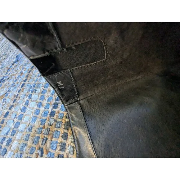 Lavorazione Artigiana Women's 7.5 Made In Italy Genuine Leather Quilted Boots