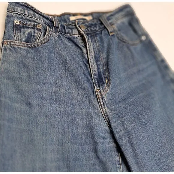 Levi's Jeans Women 26 Balloon Leg Baggy Barrel Horseshoe 80s Style Retro Vintage