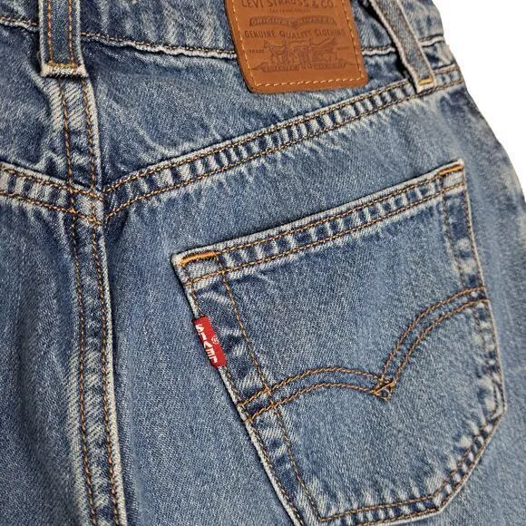 Levi's Jeans Women 26 Balloon Leg Baggy Barrel Horseshoe 80s Style Retro Vintage