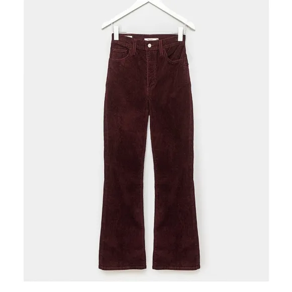 Levi's Ribcage Bootcut Corduroy sz 24x31 Malbec Wine