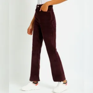 Levi's Ribcage Bootcut Corduroy sz 24x31 Malbec Wine