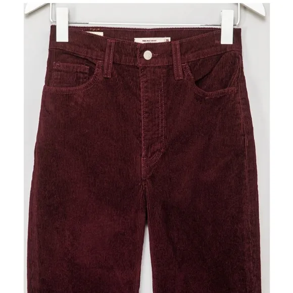 Levi's Ribcage Bootcut Corduroy sz 24x31 Malbec Wine