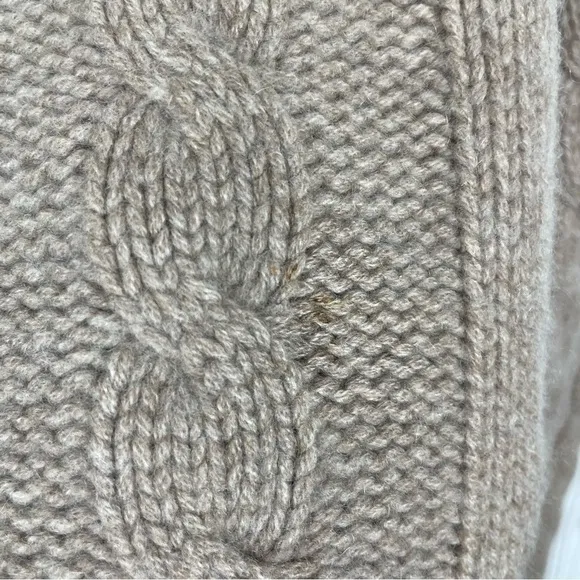 Lewis Creek 100% cashmere tan taupe 3/4 sweater Small