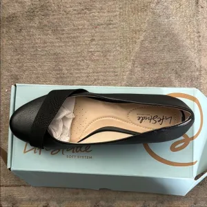 Lifestride Dylan black flats suze 9.5 NIB