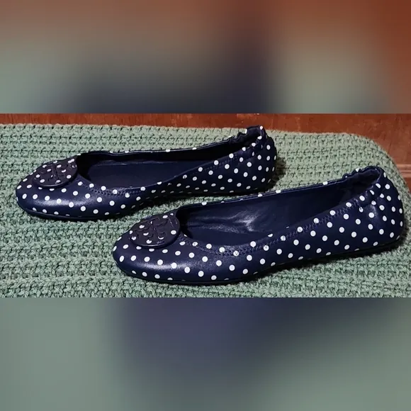 Like-new Tory Burch Minnie Travel Bllet Flats, Sz 8.5
