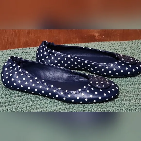 Like-new Tory Burch Minnie Travel Bllet Flats, Sz 8.5