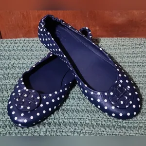 Like-new Tory Burch Minnie Travel Bllet Flats, Sz 8.5