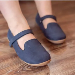 Livie &amp; Luca NEW Cadenza Microfiber Navy Blue Flats Size 9