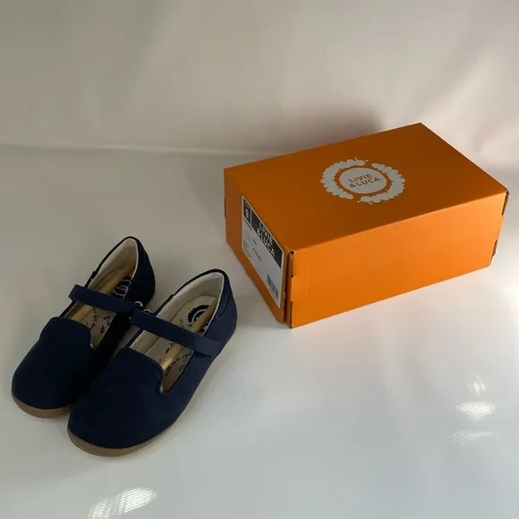 Livie &amp; Luca NEW Cadenza Microfiber Navy Blue Flats Size 9