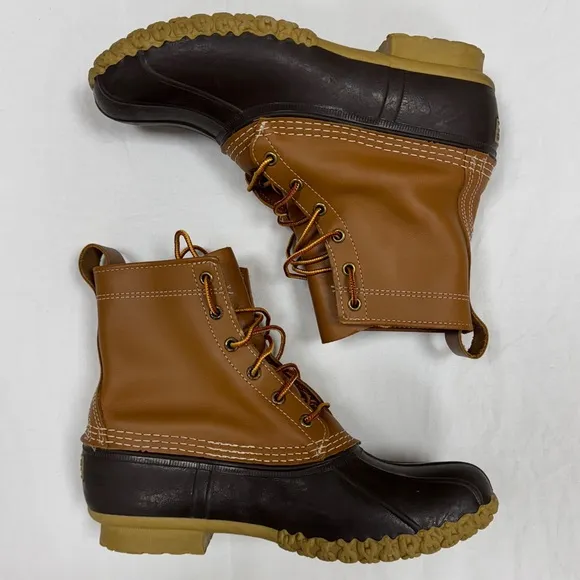 LL Bean Boots 8” Men’s 9 Item ID 175052 Weather Resistant Tan Brown Made in USA