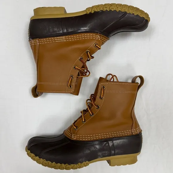 LL Bean Boots 8” Men’s 9 Item ID 175052 Weather Resistant Tan Brown Made in USA