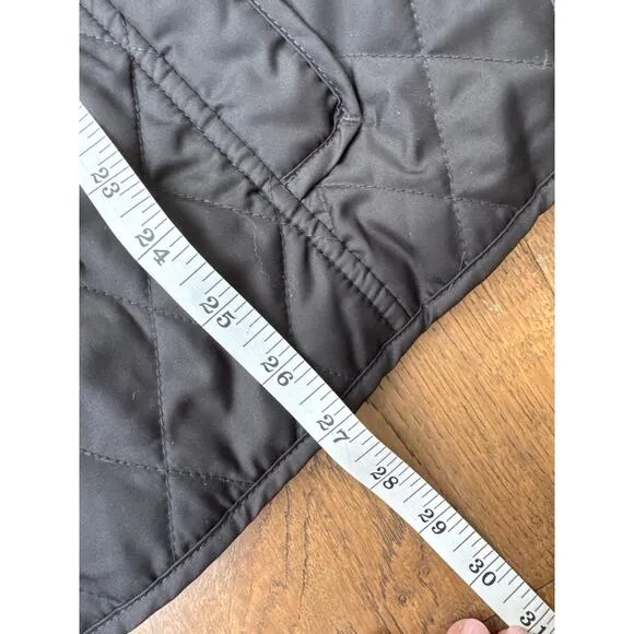 L.L. Bean Plaid Quilted Riding Jacket Gorpcore black chore coat Womens S
