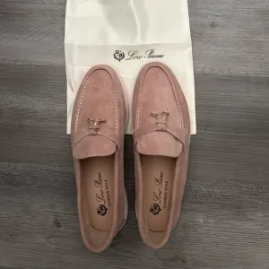 Loro Piana Pink Suede Men's Loafers