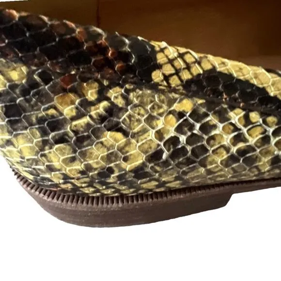 Madewell Frances Loafer in SnakeEmbossed Leather Size 7