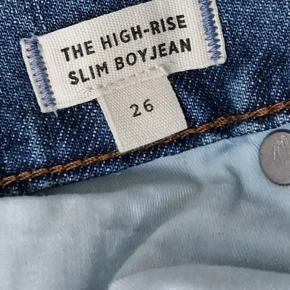 Madewell The High Rise Slim Boyfriend Denim Jean Size 26 #K5237