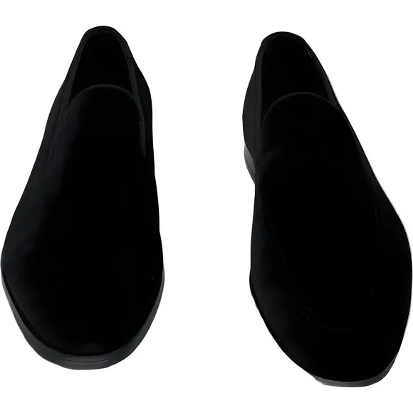 Magnanni Jareth Black Velvet Loafers for Men - Elegant Footwear Size 8.5