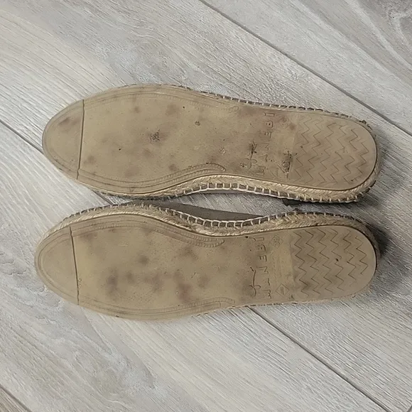 Manebi Brown Suede Flat Espadrilles Hamptons Size 39/8