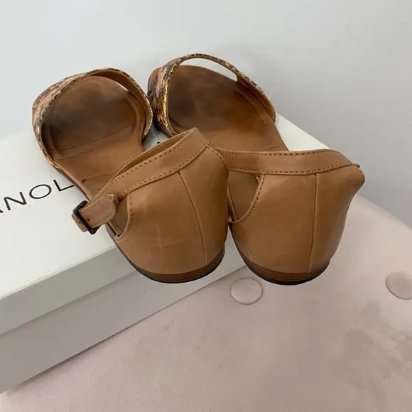 Manolo Blahnik Apollaclo Camel Flats Size 9.5