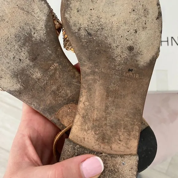 Manolo Blahnik Apollaclo Camel Flats Size 9.5