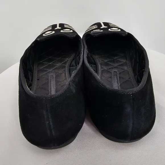 Marc by Marc Jacobs Black Suede Cat Face Loafers | Size 9.5