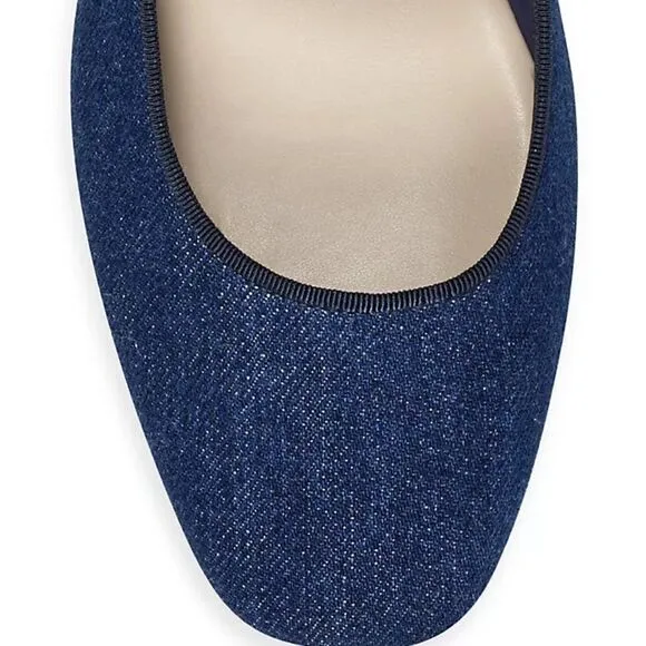 Marc Fisher Maryjane LTD Milailah2 Ballet Flats Dark Blue Denim NWT Size 6